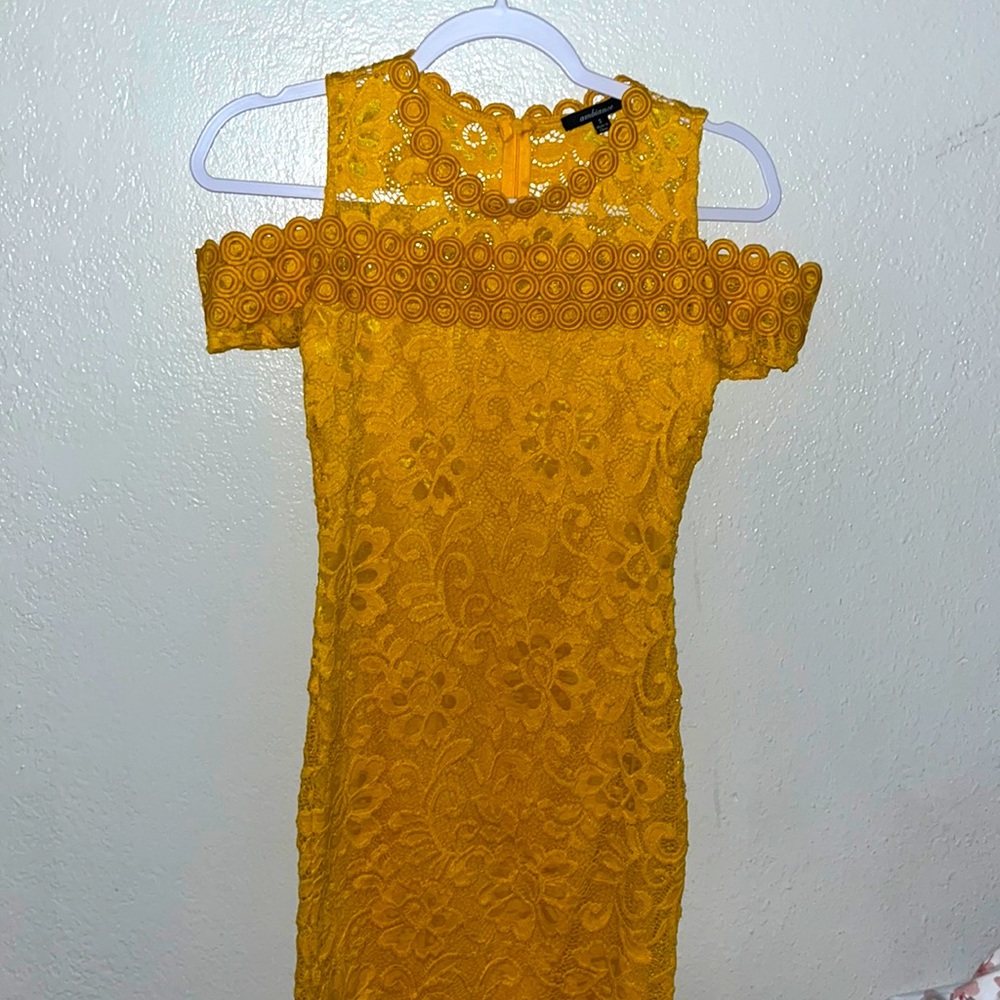 Off the shoulder body con dress